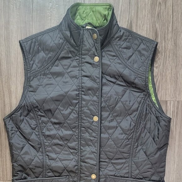 Barbour Womens lightweight down vest size 8 black full zip - Picture 1 of 9